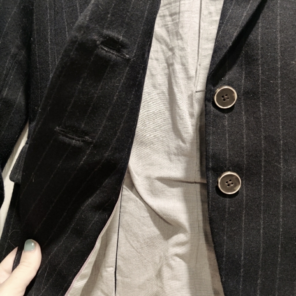 Banana Republic striped womens blazer - size 2 - Picture 2 of 9